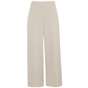 Ichi Kate Jacquard Cropped Wide Trouser